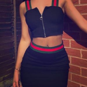 Two piece striped set